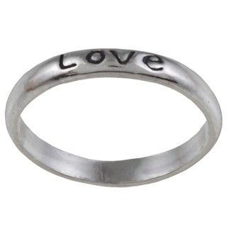 Silvermoon Sterling Silver Love Band