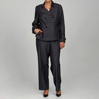 Calvin Klein Womens Black 2 piece Pant Suit
