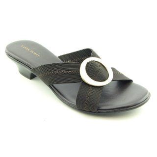  Karen Scott Womens Sarita Slide Sandal (6.5, Chocolate) Shoes