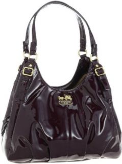 Coach Madison Patent Leather Maggie Shoulder Hobo Bag