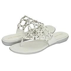 Enzo Angiolini Thesis White/Silver Sandals