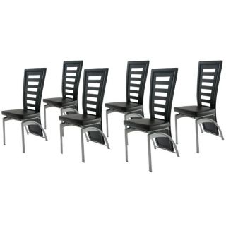 Lot de 6 chaises CLAP     Dimensions  L.43 x P.40 x H.108 cm