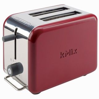 DeLonghi kMix 2 slice Red Toaster
