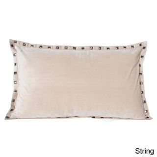 Thro Payton Velvet Studded 20 inch Decorative Pillow