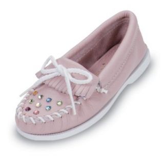 Minnetonka Childs Rhinestone Moccasin   Size 1 Shoes