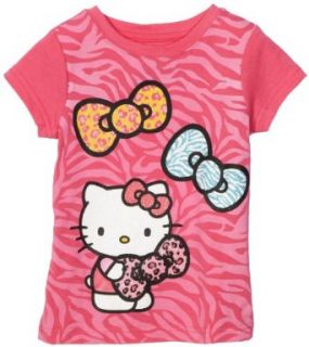 Hello Kitty Girls 2 6x Three Bow Graphic T Shirt, Pink, 5
