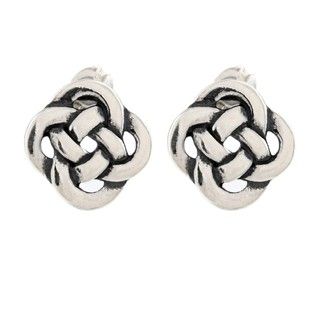 Silvermoon Sterling Silver Celtic Knot Stud Earrings