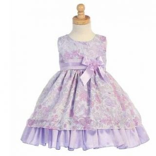 Lito Lilac Floral Tencel Burnout Easter Dress Baby Toddler