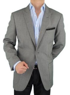 Mens Blazer One Button Modern Fit Coat Charcoal Gray