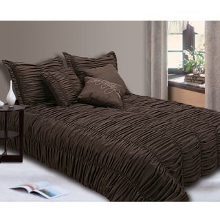 Jenny George Designs Ruched 7 piece King size Comforter Set