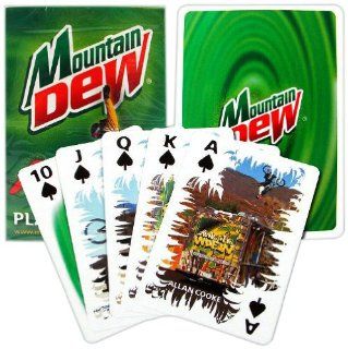 Mountain Dew Poker Size Playing Cards, Single Deck Sports