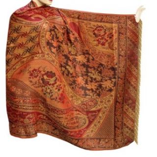 Handmade Paisley Shawl In Cotton Fabric For Indian Women