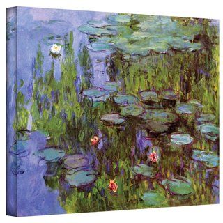 Claude Monet Sea Roses Gallery Wrapped Canvas