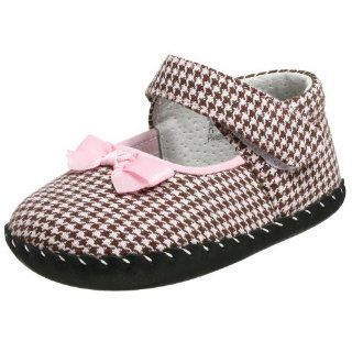 Shoe (Infant),Pink/Brown Houndstooth,Extra Small (0 6 Months) Shoes
