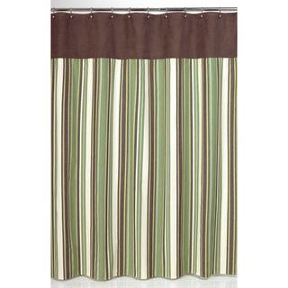 Green and Brown Ethan Shower Curtain