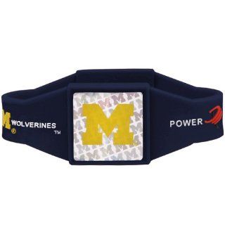NCAA Michigan Wolverines Navy Blue Power Force Silicone