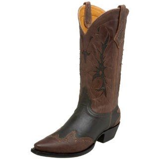 M144 9 Valentino Cowboy Boot,Black/Chocolate/Cream,8.5 M US Shoes
