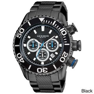 Akribos Mens Large Divers Chronograph Bracelet Watch