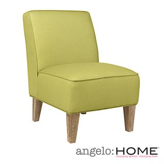 angeloHOME Dover Kiwi Lime Green Basket Armless Chair