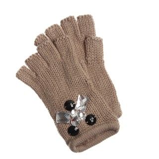 Betsey Johnson Jewel Fingerless Gloves