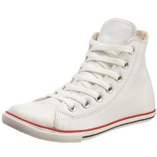 Taylor All Star Hi Top Slim White Leather mens 6/ womens 8 Shoes