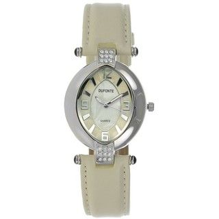 Dufonte by Lucien Piccard Womens Bone Strap Watch