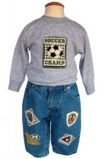 Boys Infant & Toddler Soccer Jean and T Shirt Set