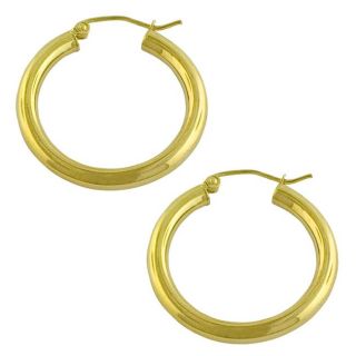 Fremada 10k Yellow Gold 26 mm Polished Tube Hoop Earrings Today $99