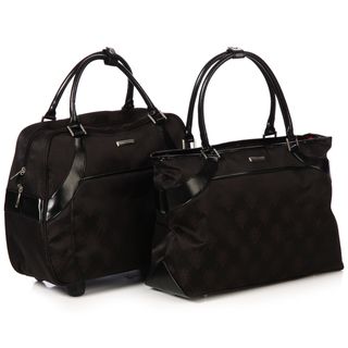 Isabella Fiore Signature Two piece Carry On Luggage Tote Set