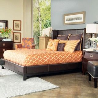 angeloHOME Marlowe Full size Bonded Leather Shelter Bed