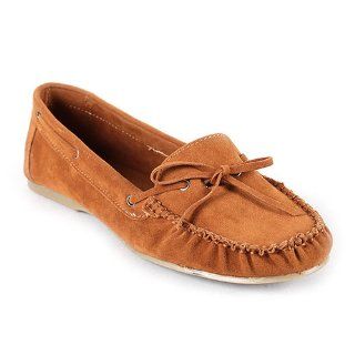 Classic Bow Fringe Preppy Loafers TAN Womens Shoe Size 6 US Shoes