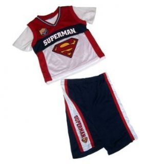Superman Boys Mesh Jersey Shirt and Short Set, 7 Clothing
