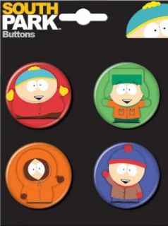 South Park 4 Piece Button Set Clothing