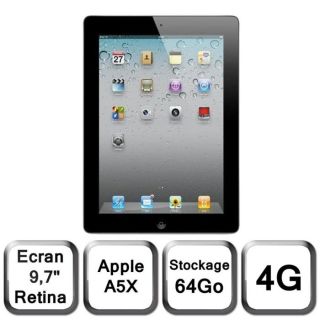 Apple Nouvel iPad noir 9,7 LED 64 Go 4G   Achat / Vente TABLETTE