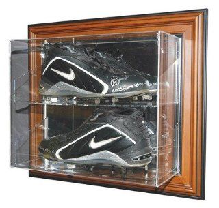 Case Up Double Baseball Cleat Display Case (Wood) Sports