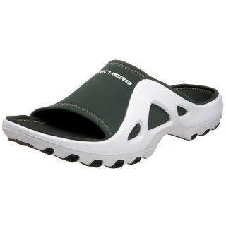 Skechers Mens Fathom Sandal,White/Olive,7 M Shoes