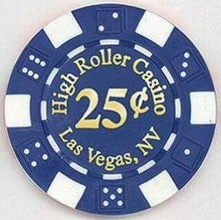 Las Vegas High Roller Casino 25¢ Poker Chips, Set of 25