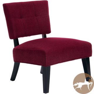Christopher Knight Home Gwen Deep Red Fabric Accent Chair