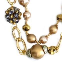 Nexte Jewelry Goldtone Faux Pearl Necklace