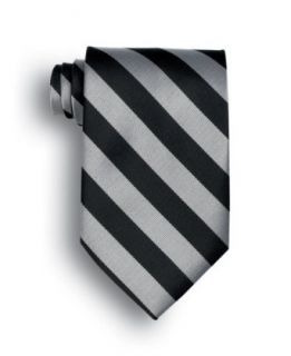 Signature Stripes Brigade of Guards Polyester Tie   Black