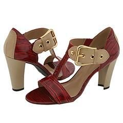 Franco Sarto Detract2 Red Croc Sandals