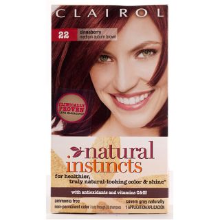 Clairol Natural Instincts #22 Cinnaberry Med Auburn Brown Hair Color