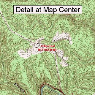 USGS Topographic Quadrangle Map   Jellico East, Tennessee