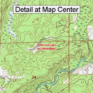 USGS Topographic Quadrangle Map   Butternut Lake