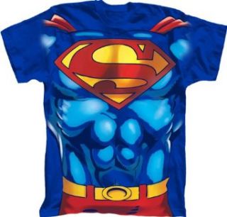 Superman Muscle Mens Royal Blue T Shirt Tee Clothing