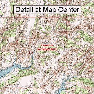 USGS Topographic Quadrangle Map   Sanish SE, North Dakota
