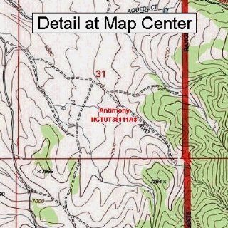 USGS Topographic Quadrangle Map   Antimony, Utah (Folded