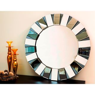 Abbyson Living Portico Round Wall Mirror