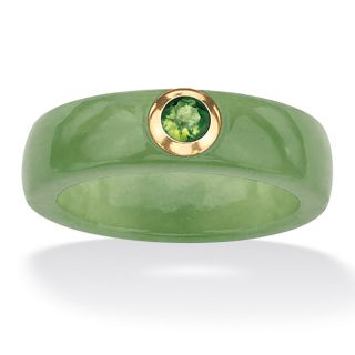 andrea 10k gold green jade and peridot ring msrp $ 101 00 sale $ 35 54