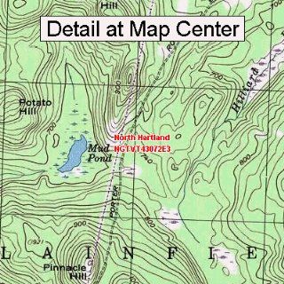 USGS Topographic Quadrangle Map   North Hartland, Vermont